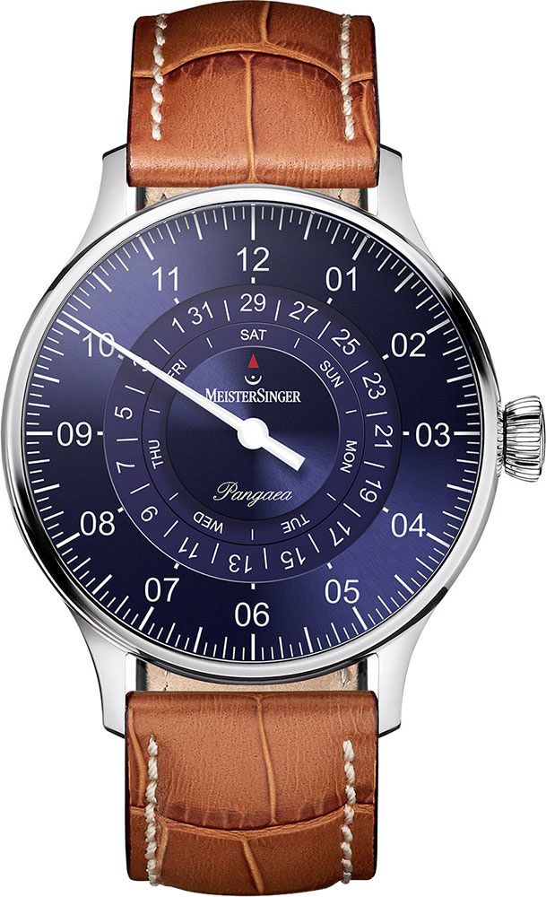 MeisterSinger Classic Plus Pangaea Day Date Blue Dial 40 mm Automatic Watch For Men - 1