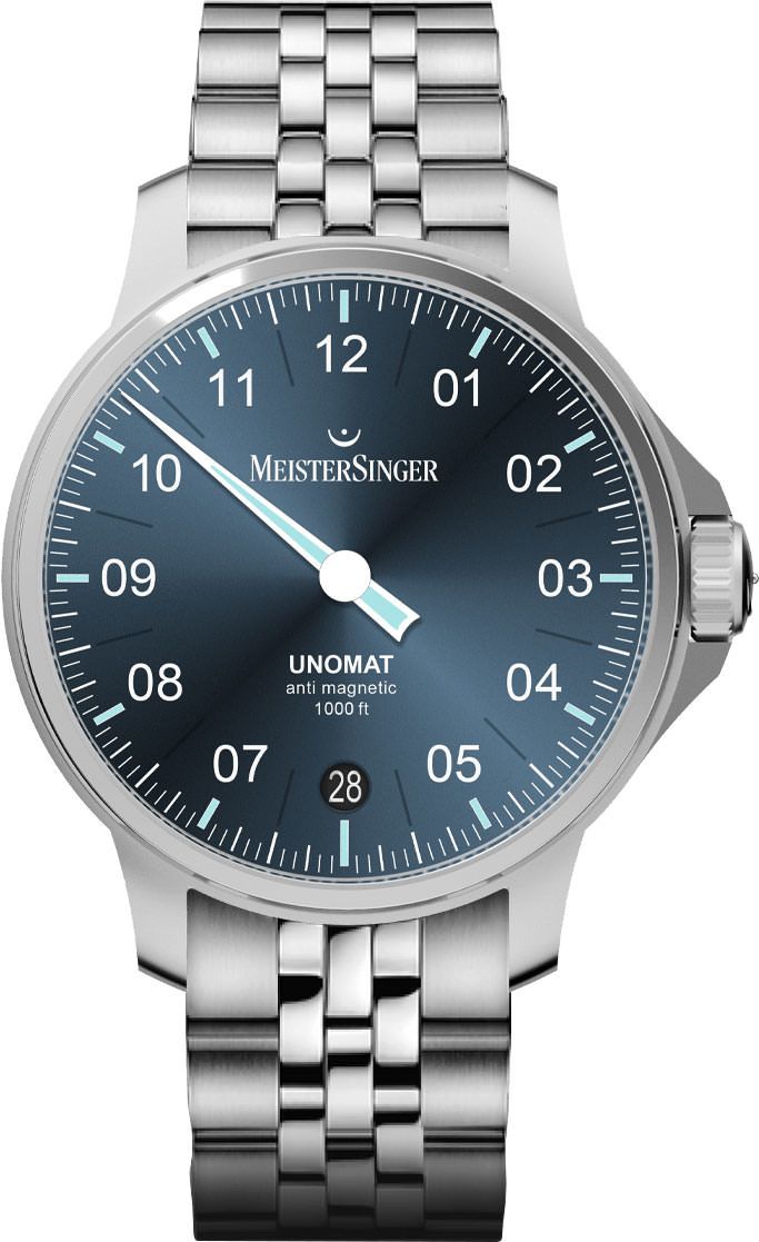 MeisterSinger Classic Plus Unomat Blue Dial 43 mm Automatic Watch For Men - 1