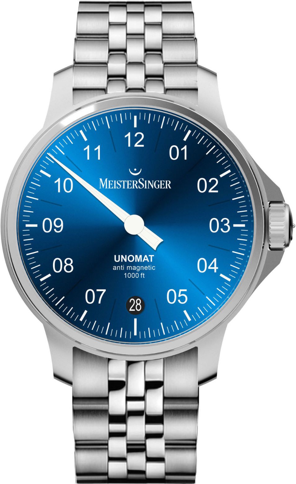 MeisterSinger Classic Plus Unomat Blue Dial 43 mm Automatic Watch For Men - 1