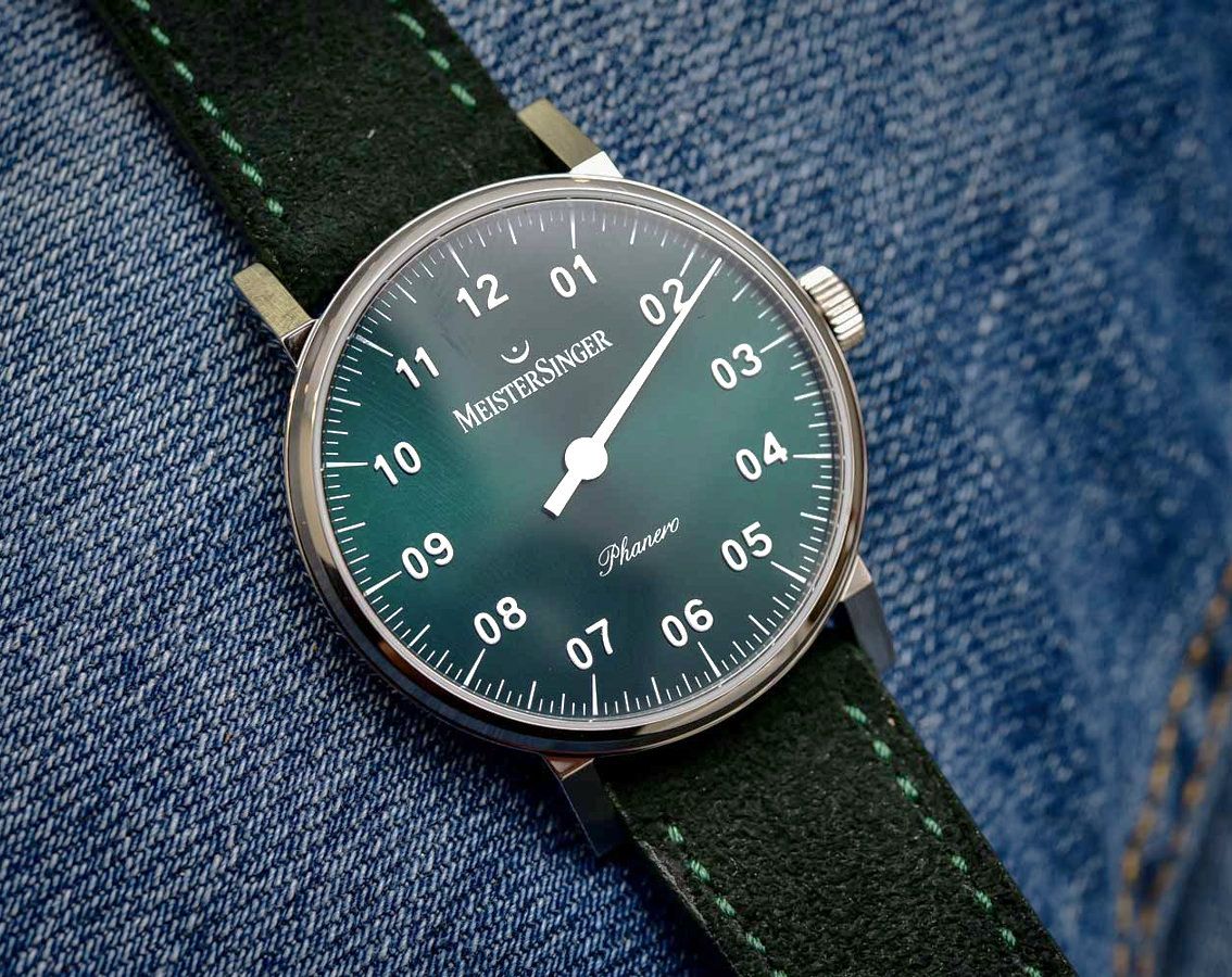 MeisterSinger Casual Phanero Green Dial 35 mm Manual Winding Watch For Unisex - 2