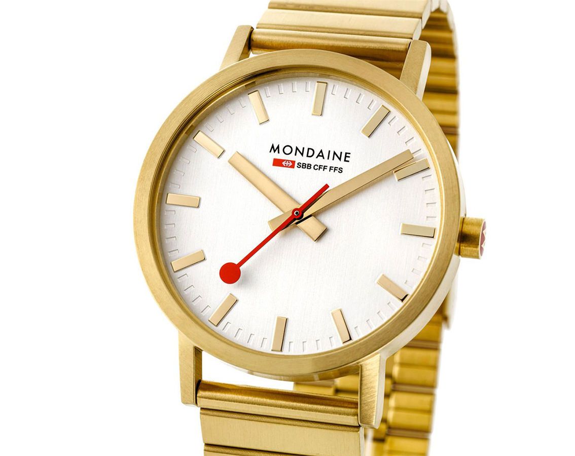 Mondaine Classic  Silver Dial 36 mm Quartz Watch For Women - 4