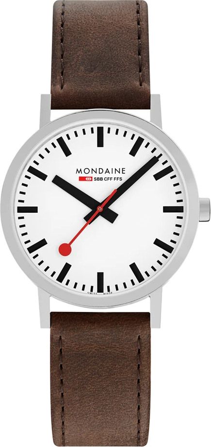 Mondaine Classic  White Dial 40 mm Quartz Watch For Unisex - 1