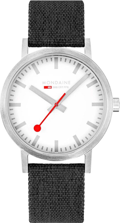 Mondaine Classic  White Dial 40 mm Quartz Watch For Unisex - 1