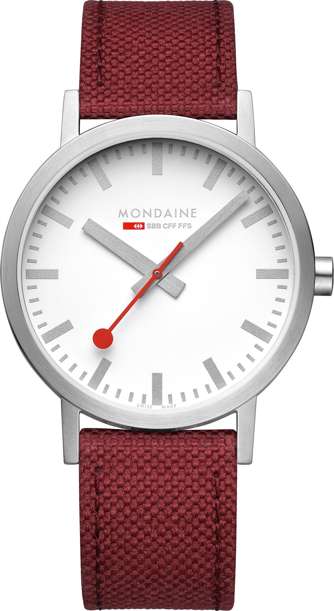 Mondaine Classic  White Dial 40 mm Quartz Watch For Unisex - 1