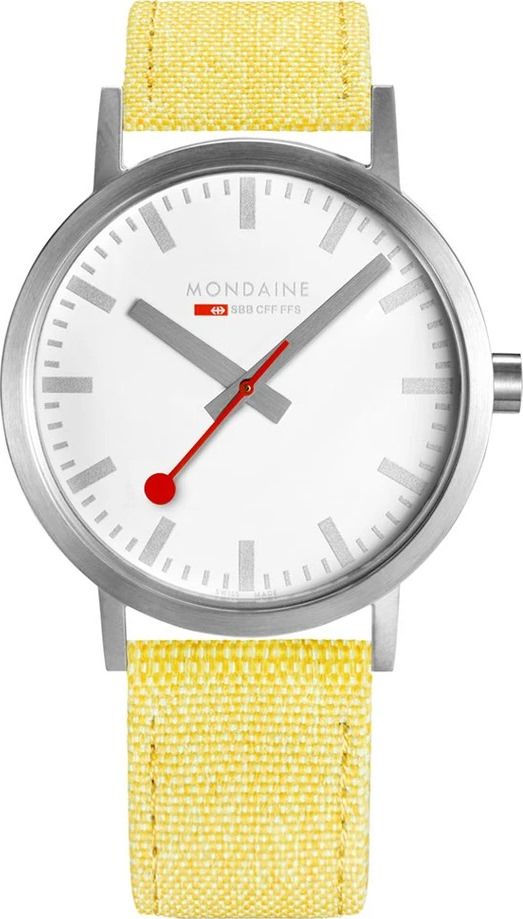 Mondaine Classic  White Dial 40 mm Quartz Watch For Unisex - 1