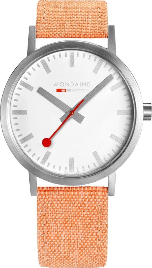 Mondaine Classic  White Dial 40 mm Quartz Watch For Unisex - 1