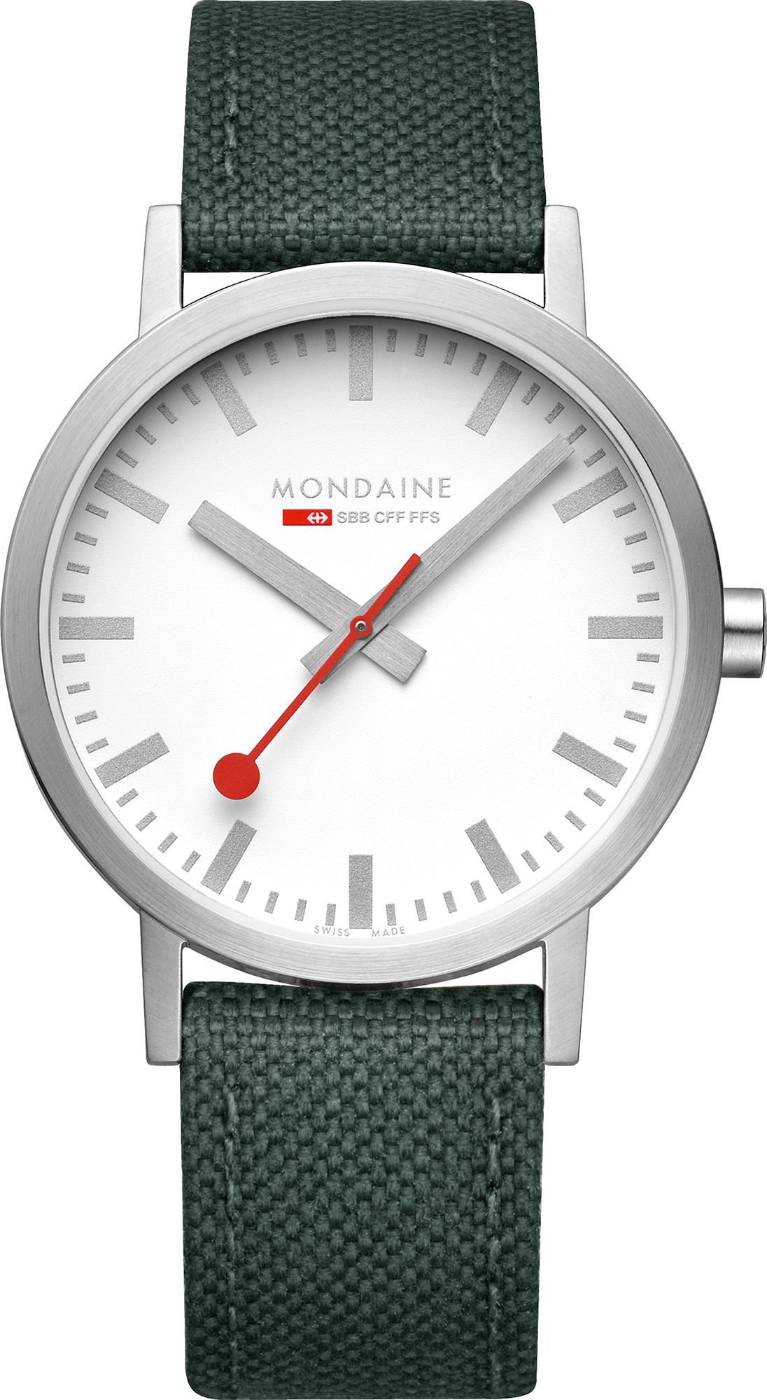 Mondaine Classic  White Dial 40 mm Quartz Watch For Unisex - 1