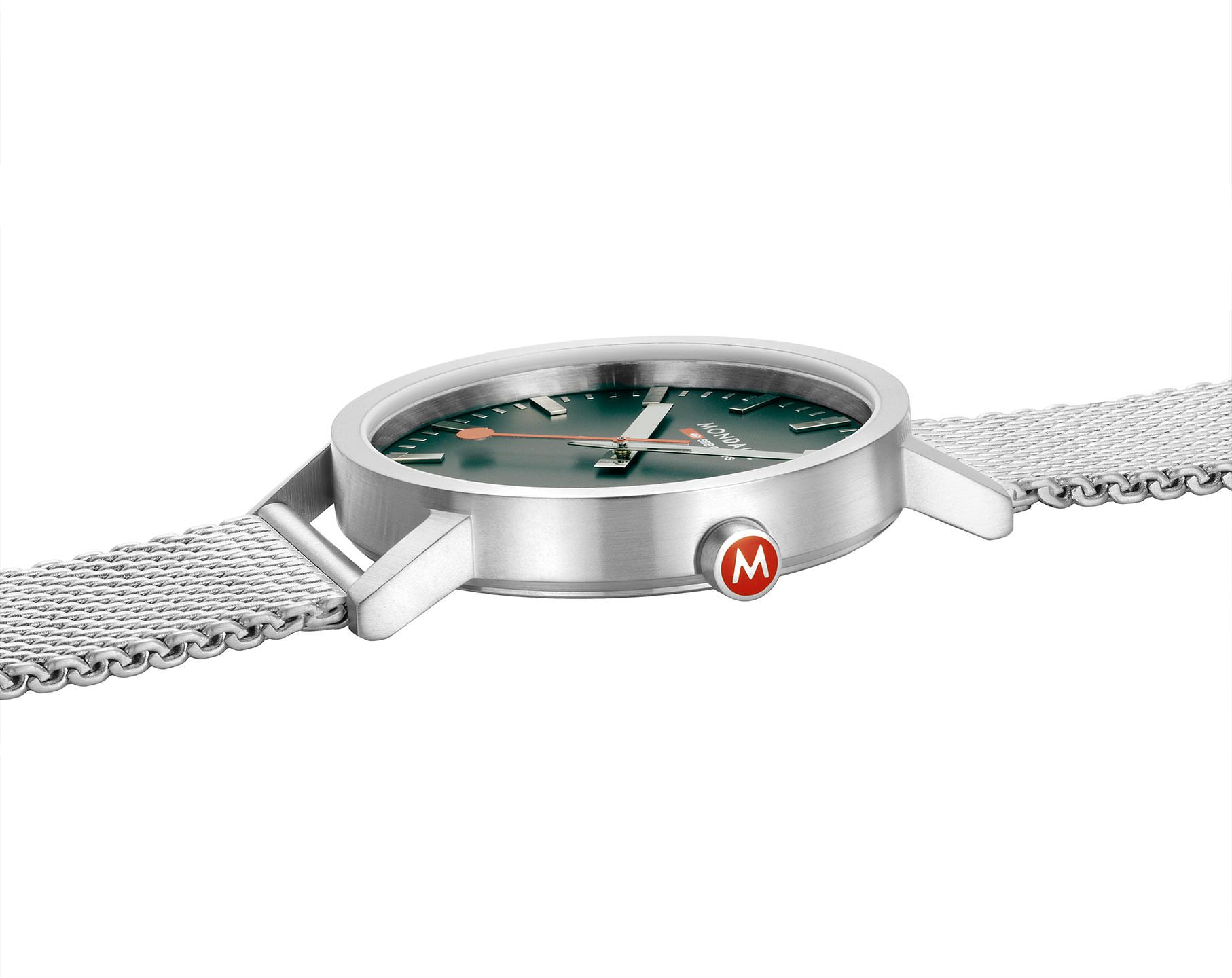 Mondaine Classic  Green Dial 40 mm Quartz Watch For Unisex - 2