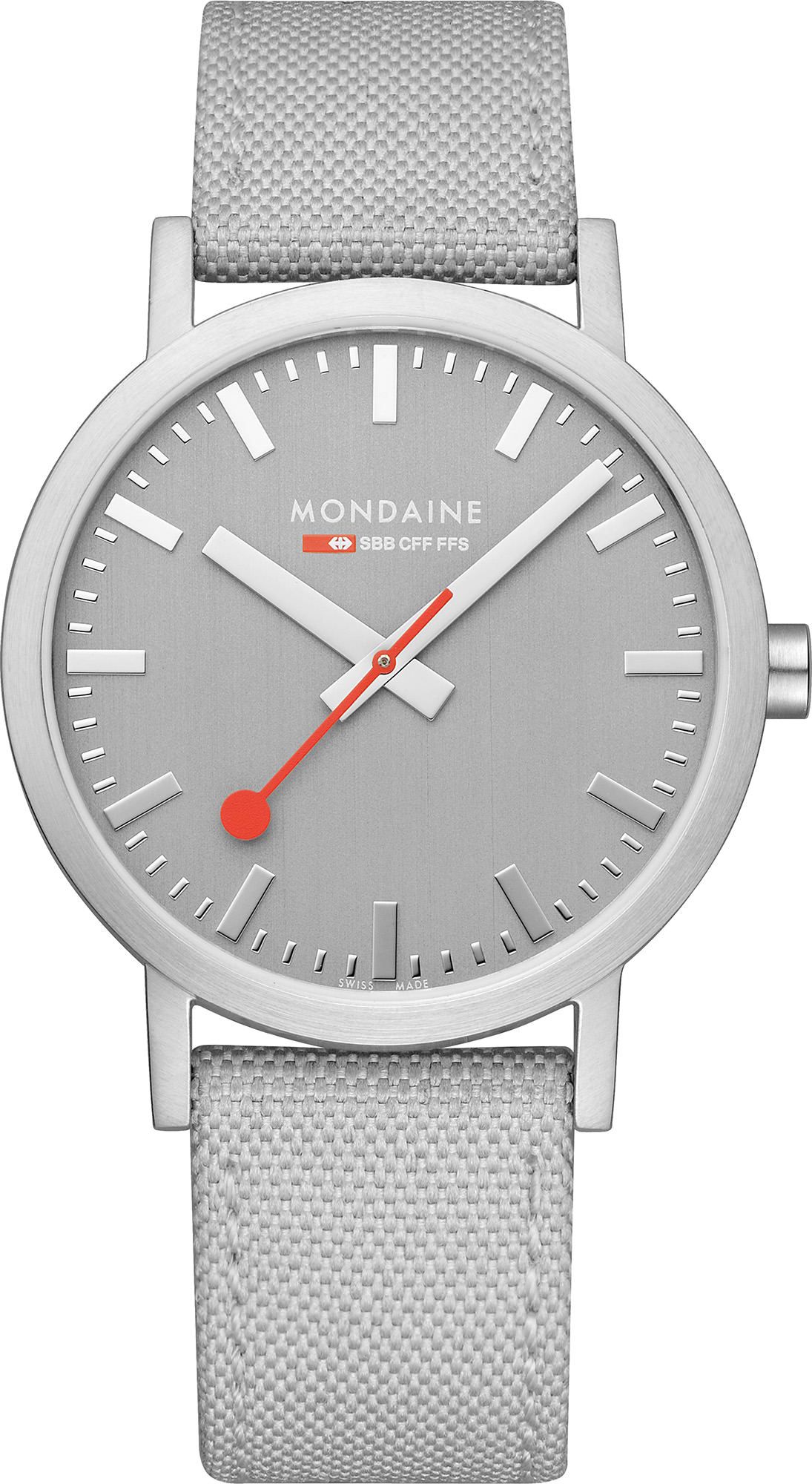 Mondaine Classic  Grey Dial 40 mm Quartz Watch For Unisex - 1