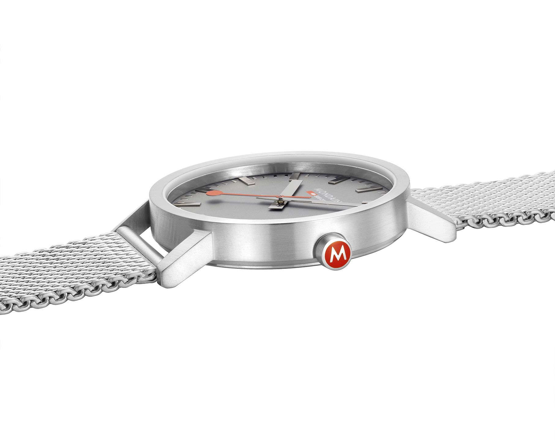 Mondaine Classic  Grey Dial 40 mm Quartz Watch For Unisex - 2