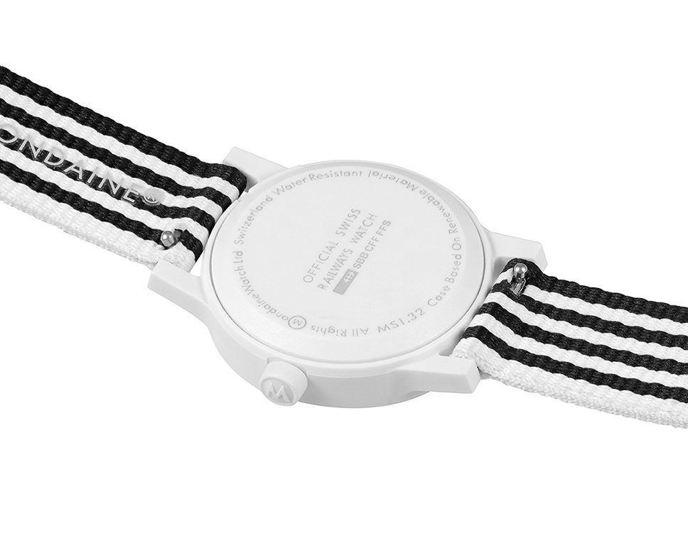 Mondaine Essence Eco-Friendly  White Dial 32 mm Quartz Watch For Unisex - 3