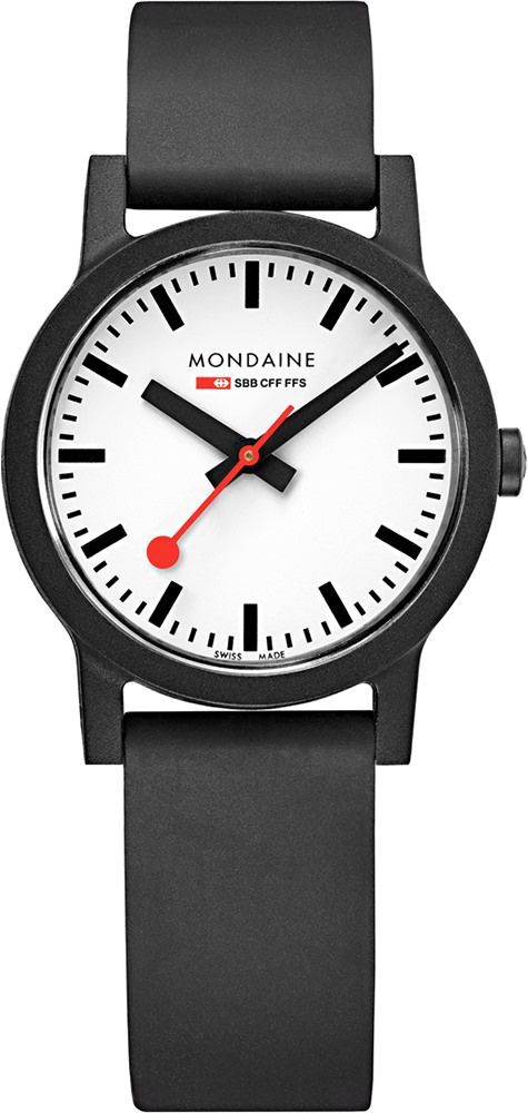 Mondaine Essence Eco-Friendly  White Dial 32 mm Quartz Watch For Unisex - 1