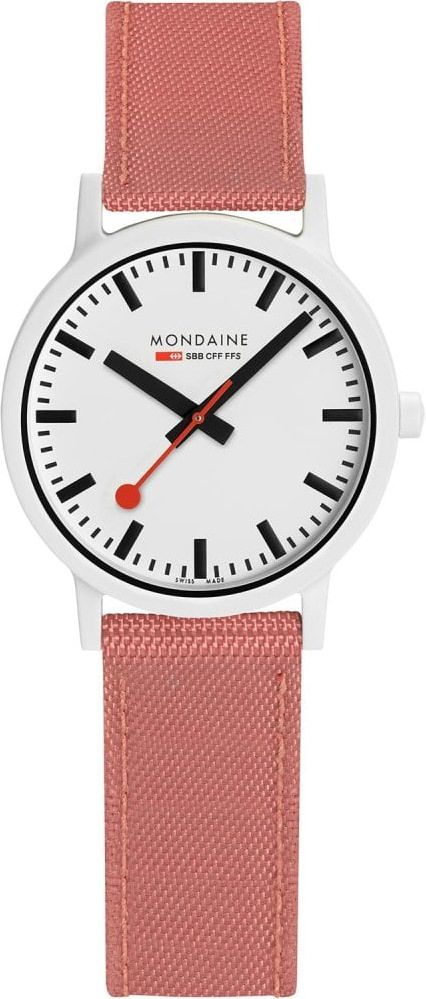 Mondaine Essence Eco-Friendly  White Dial 32 mm Quartz Watch For Unisex - 1