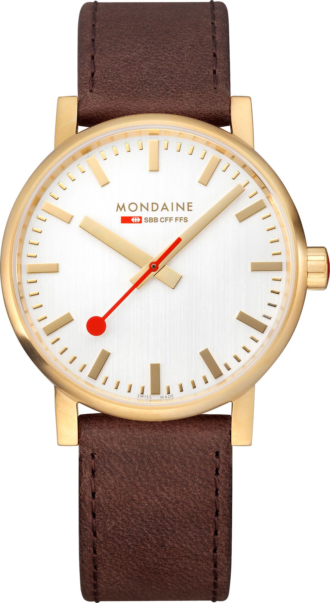 Mondaine EVO  Silver Dial 40 mm Quartz Watch For Unisex - 1