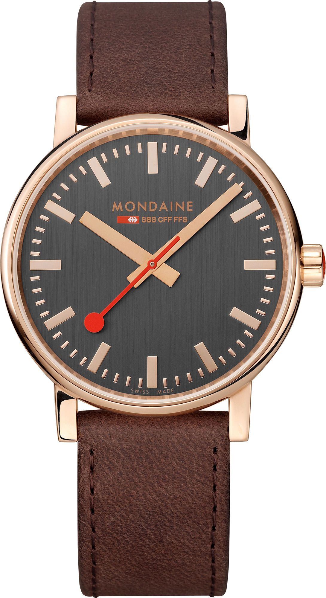 Mondaine EVO  Grey Dial 40 mm Quartz Watch For Unisex - 1