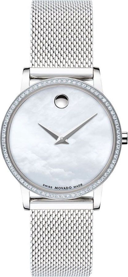 Movado Museum Classic  MOP Dial 28 mm Quartz Watch For Women - 1