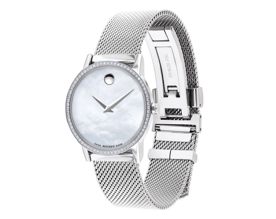 Movado Museum Classic  MOP Dial 28 mm Quartz Watch For Women - 2