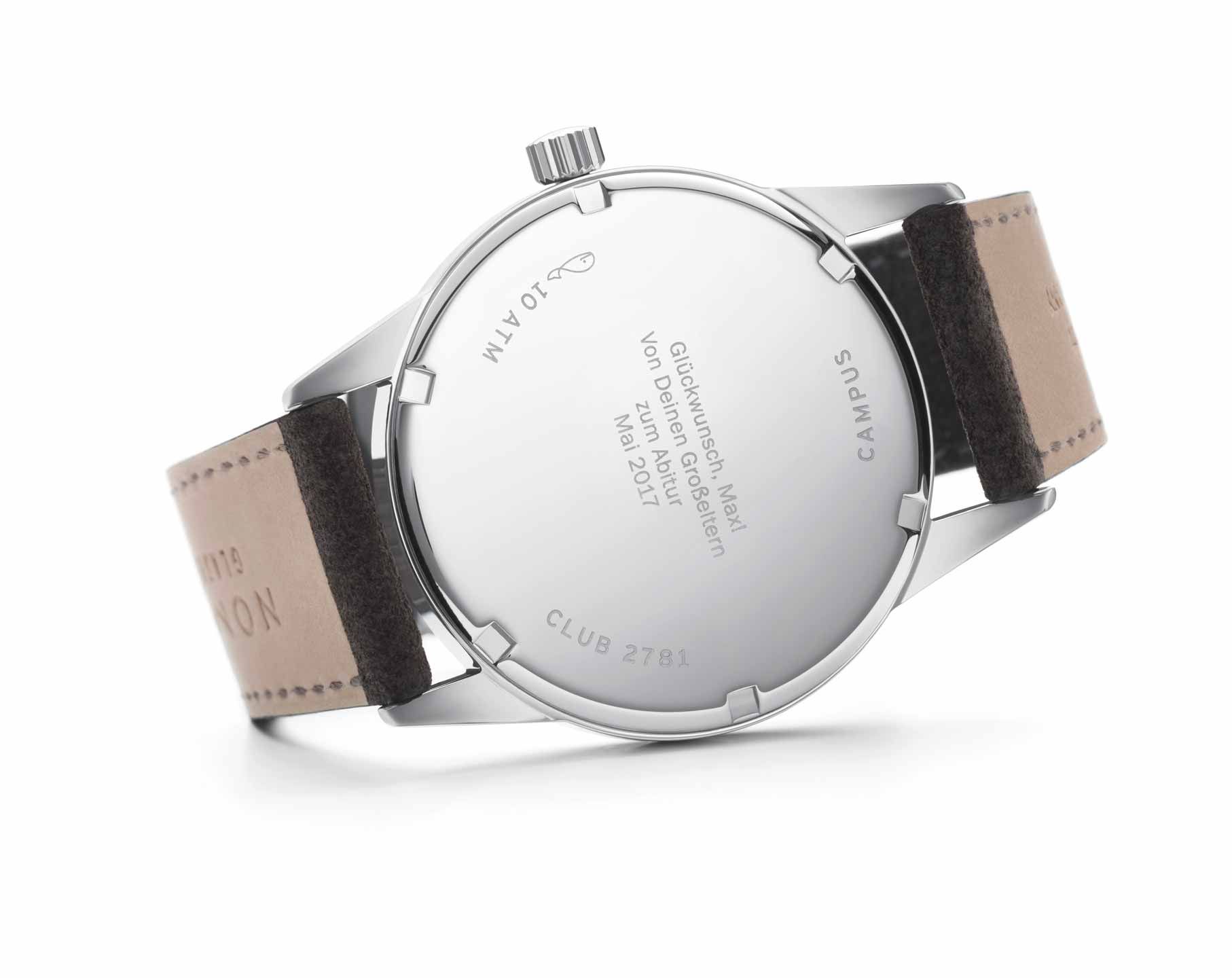 Nomos Glashutte Club  Black Dial 38.5 mm Manual Winding Watch For Unisex - 5