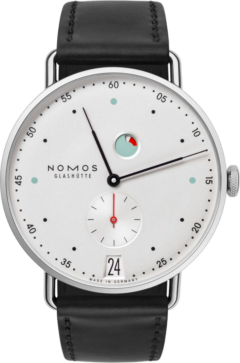 Nomos Glashutte Metro  Silver Dial 37 mm Manual Winding Watch For Men - 1