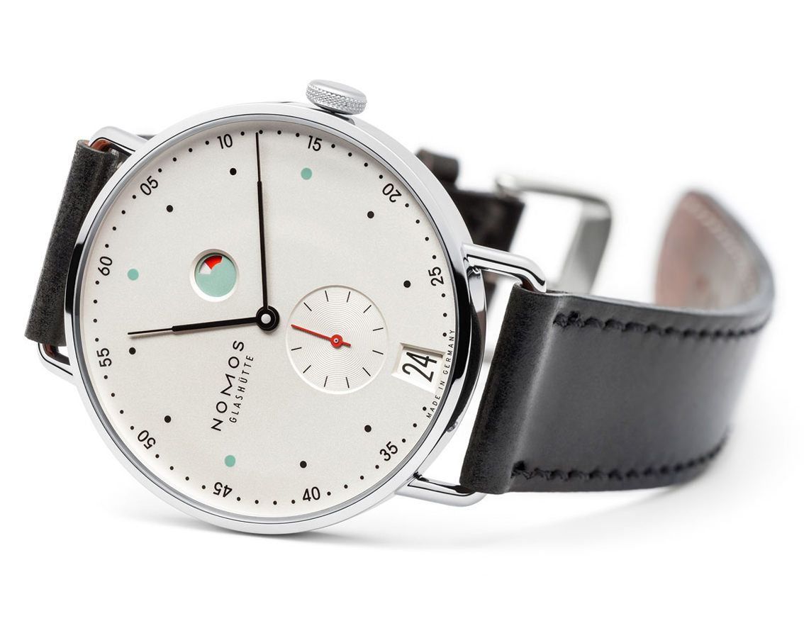 Nomos Glashutte Metro  Silver Dial 37 mm Manual Winding Watch For Men - 2