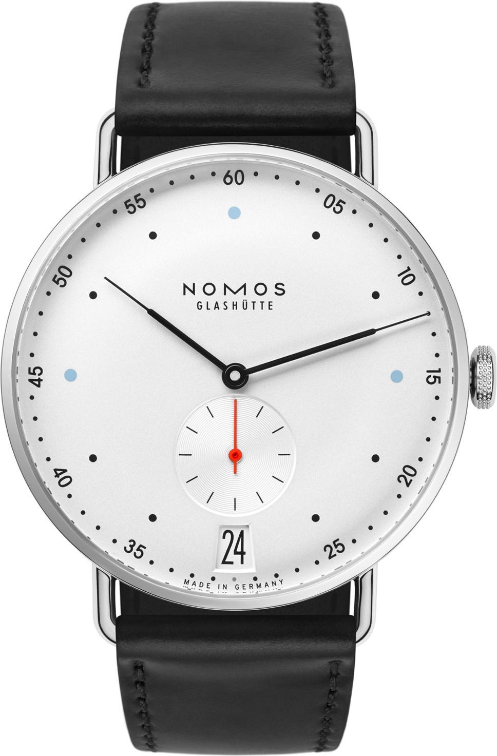 Nomos Glashutte Metro  Silver Dial 38.5 mm Manual Winding Watch For Men - 1