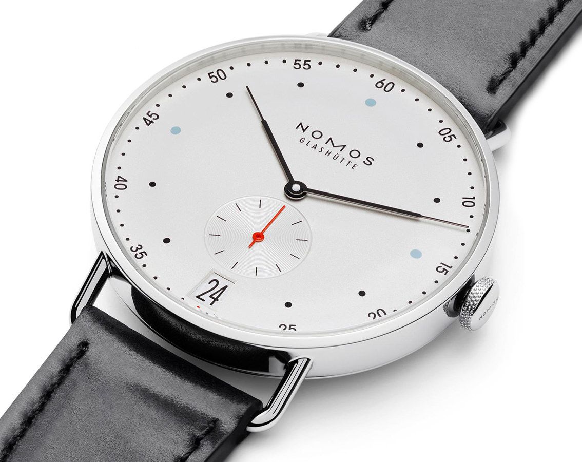 Nomos Glashutte Metro  Silver Dial 38.5 mm Manual Winding Watch For Men - 4