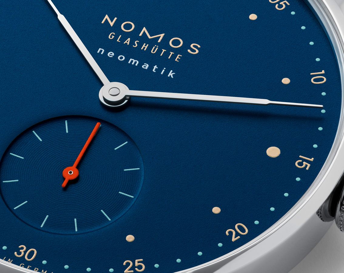 Nomos Glashutte Metro  Blue Dial 35 mm Automatic Watch For Unisex - 5