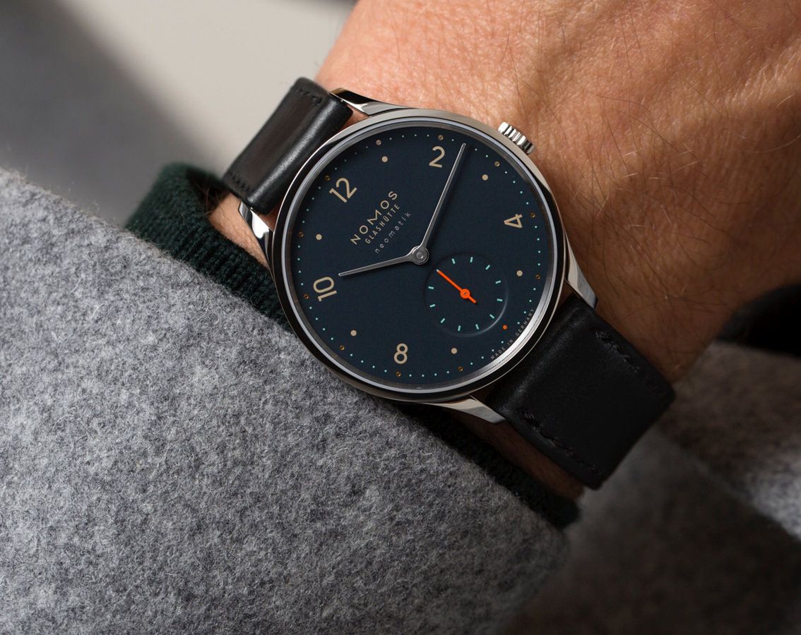 Nomos Glashutte Minimatik  Blue Dial 35.5 mm Automatic Watch For Unisex - 2