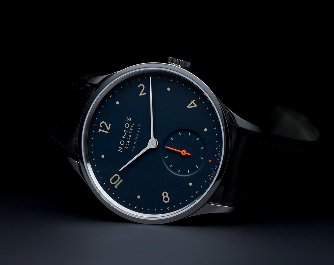 Nomos Glashutte Minimatik  Blue Dial 35.5 mm Automatic Watch For Unisex - 3