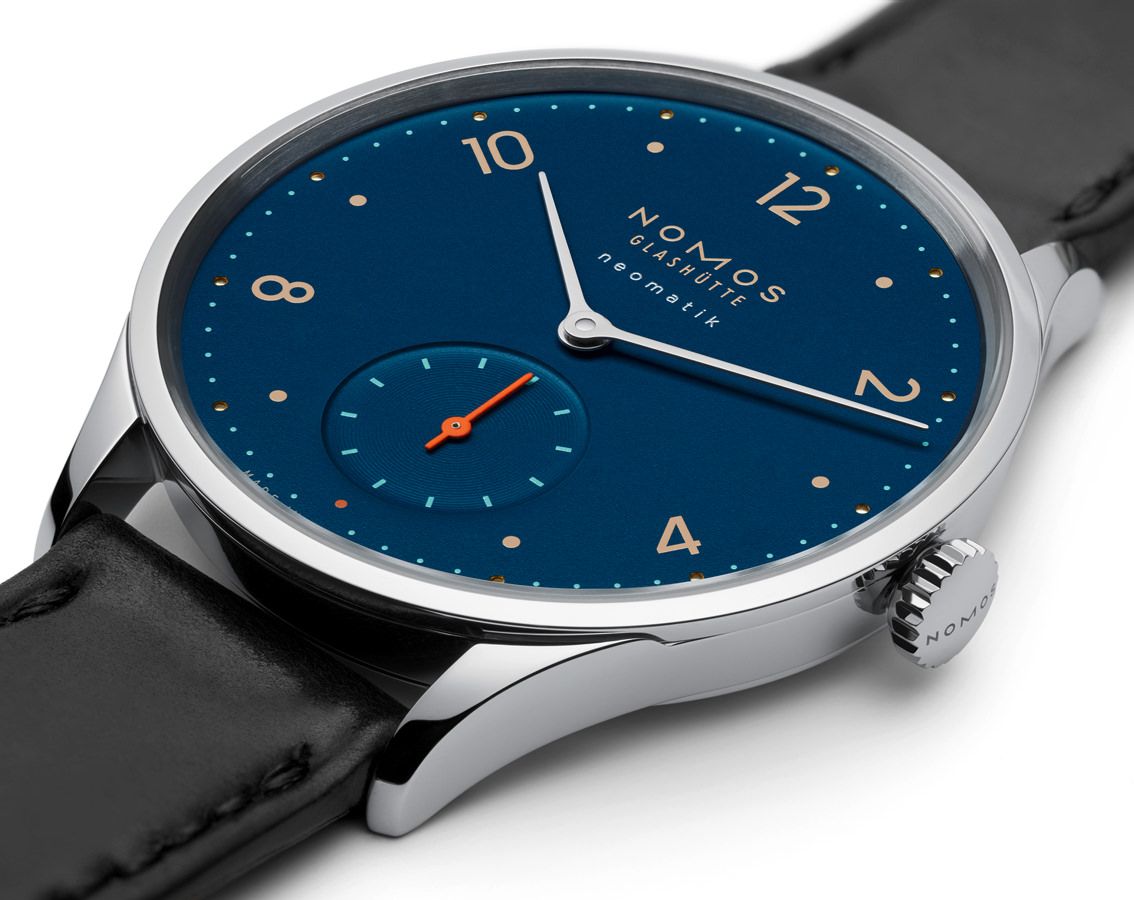 Nomos Glashutte Minimatik  Blue Dial 35.5 mm Automatic Watch For Unisex - 4