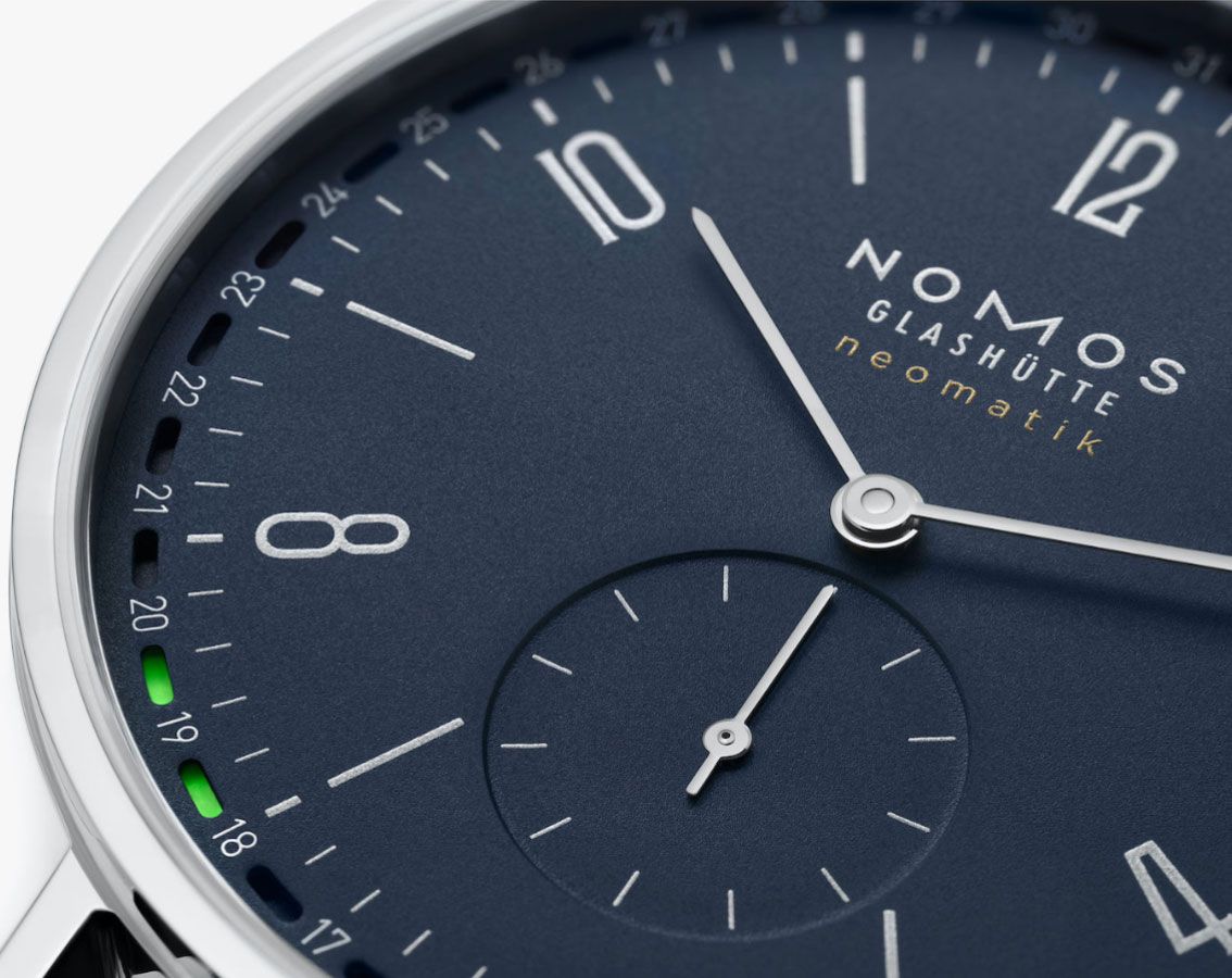 Nomos Glashutte Tangente  Blue Dial 40.5 mm Automatic Watch For Men - 4