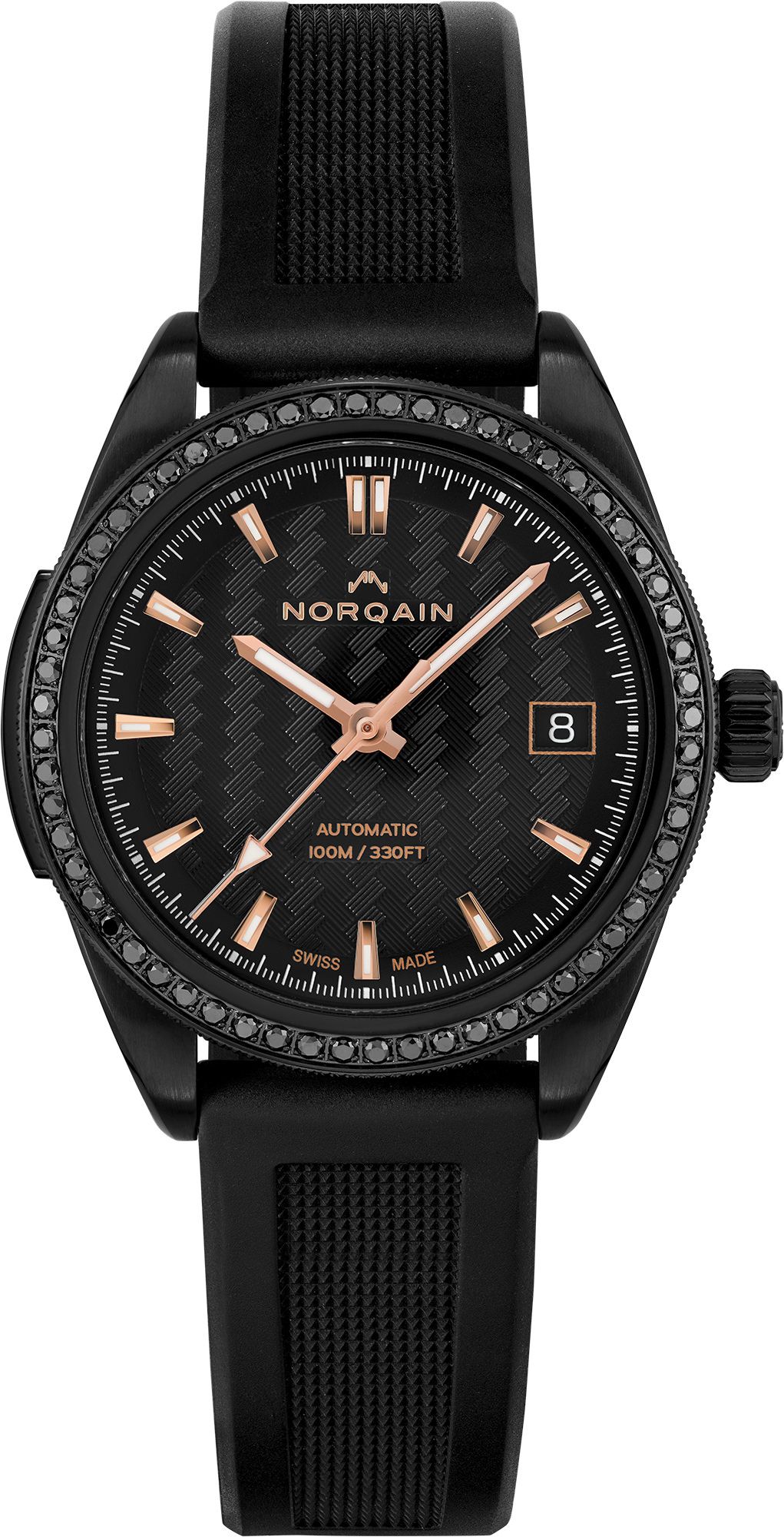 NORQAIN Adventure Adventure Sport Black Dial 37 mm Automatic Watch For Women - 1