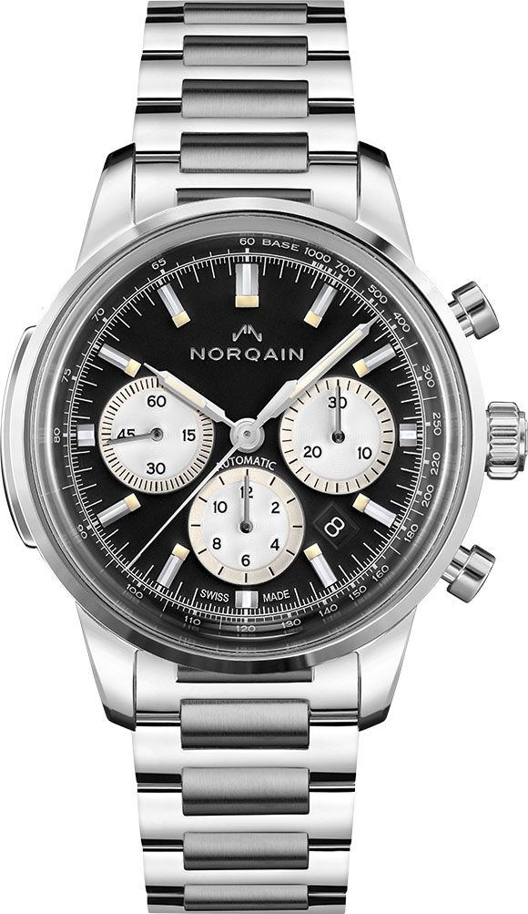 NORQAIN Freedom Freedom 60 Chrono Black Dial 43 mm Automatic Watch For Men - 1