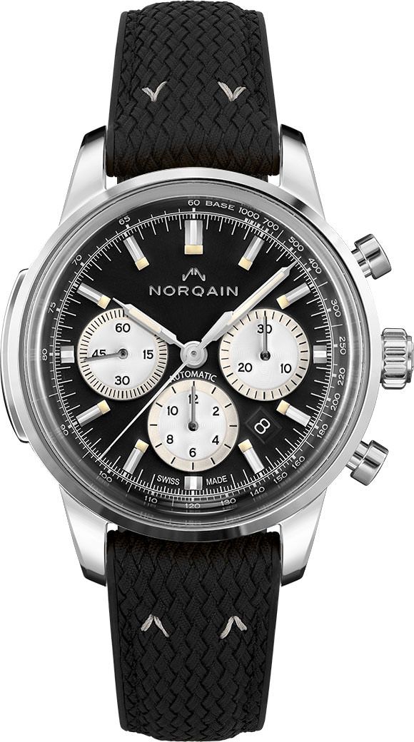 NORQAIN Freedom Freedom 60 Chrono Black Dial 43 mm Automatic Watch For Men - 1