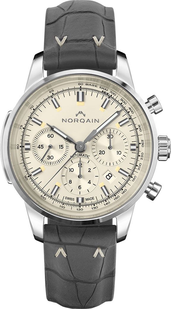 NORQAIN Freedom Freedom 60 Chrono Cream Dial 43 mm Automatic Watch For Men - 1