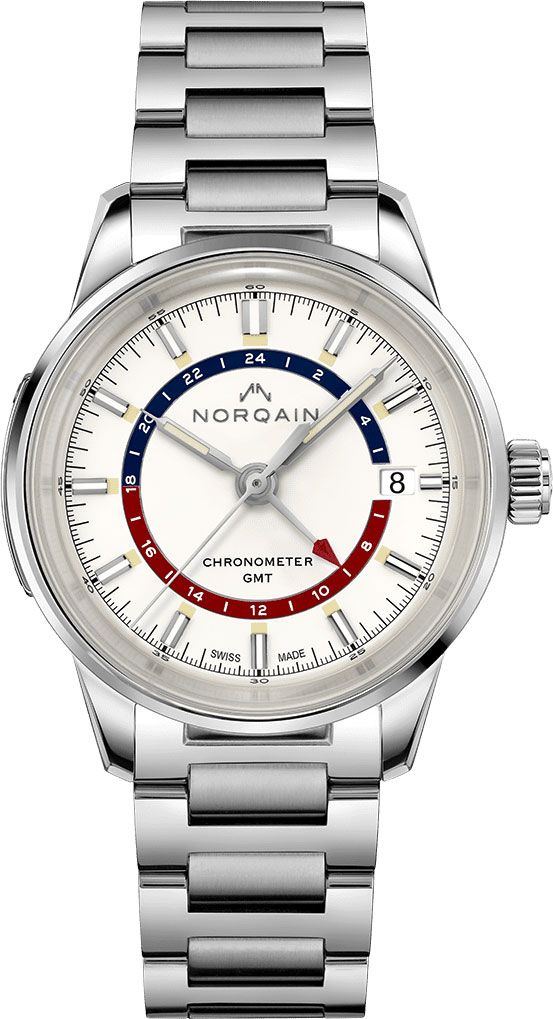 NORQAIN Freedom Freedom 60 GMT White Dial 40 mm Automatic Watch For Men - 1