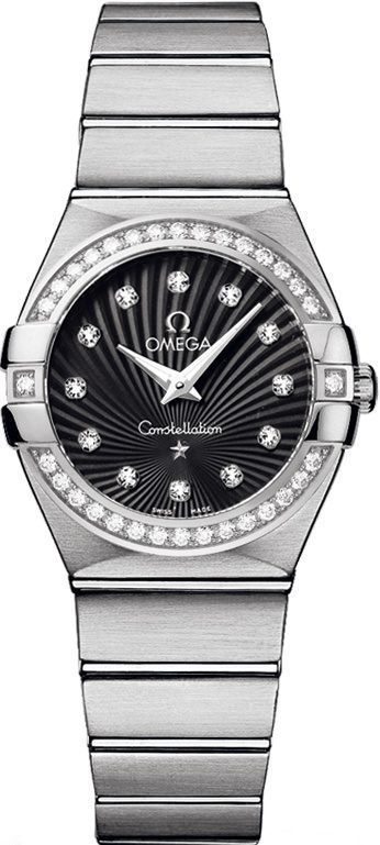 Omega Constellation Constellation Black Dial 27 mm Quartz Watch For Women - 1