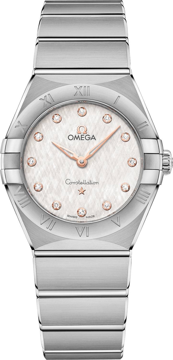 Omega Constellation Constellation Silver Dial 28 mm Quartz Watch For Women - 1