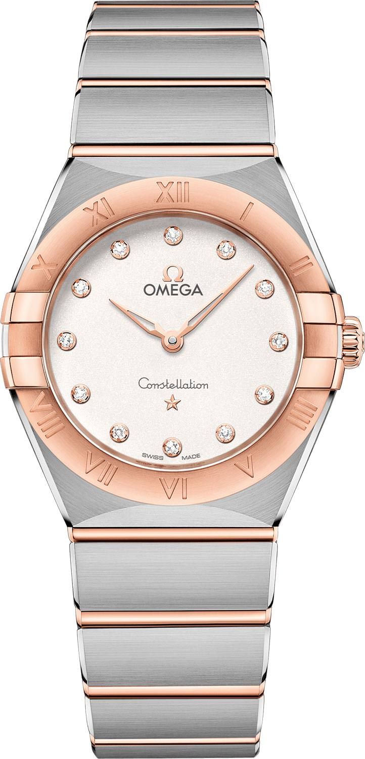 Omega Constellation Constellation Silver Dial 28 mm Quartz Watch For Women - 1