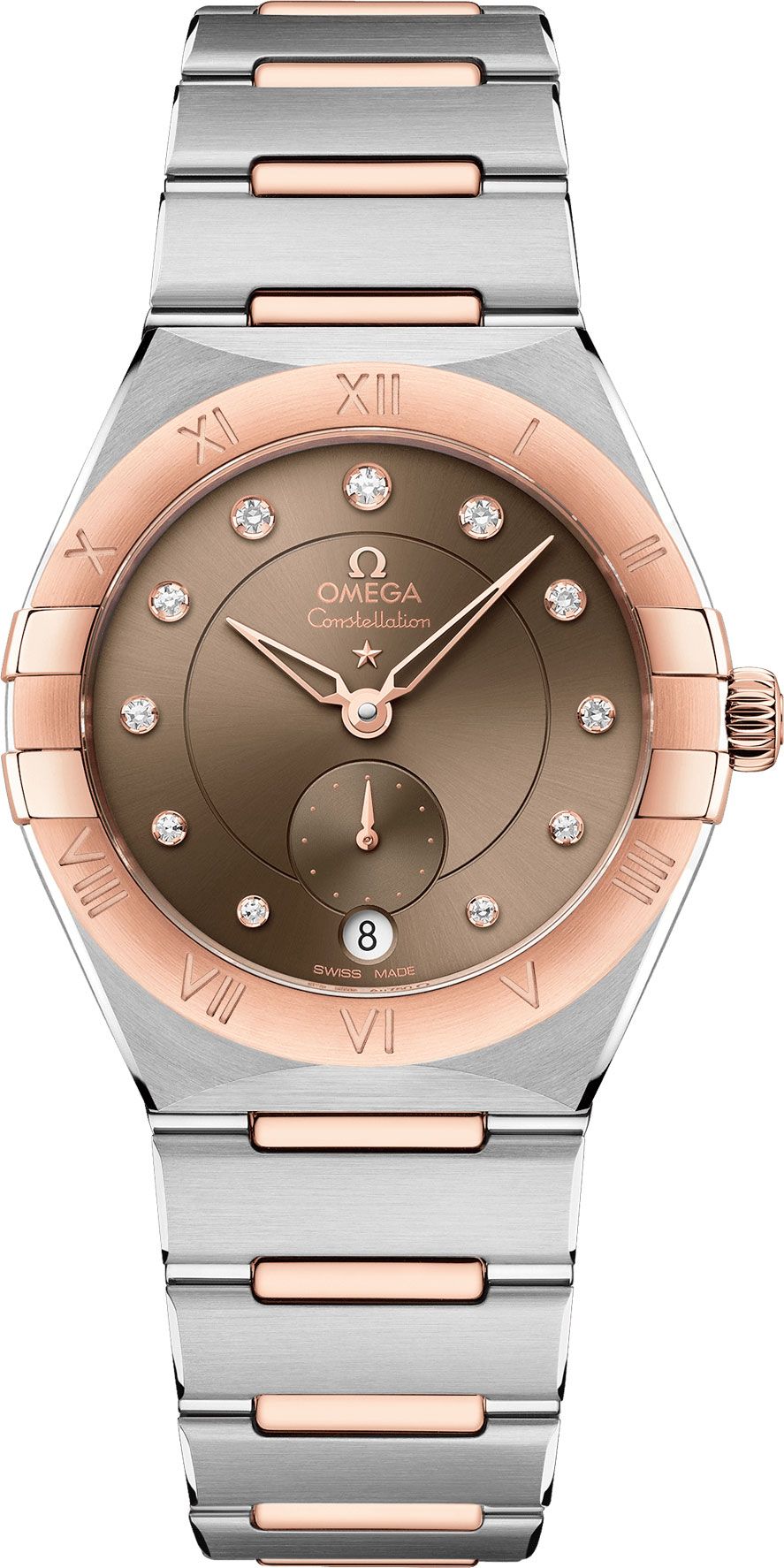 Omega Constellation Constellation Brown Dial 34 mm Automatic Watch For Women - 1