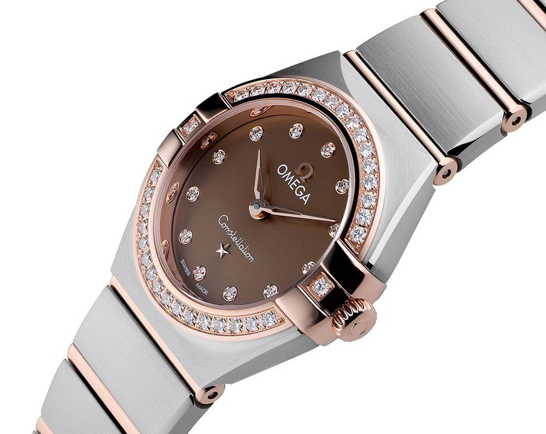 Omega Constellation Constellation Brown Dial 25 mm Quartz Watch For Women - 3