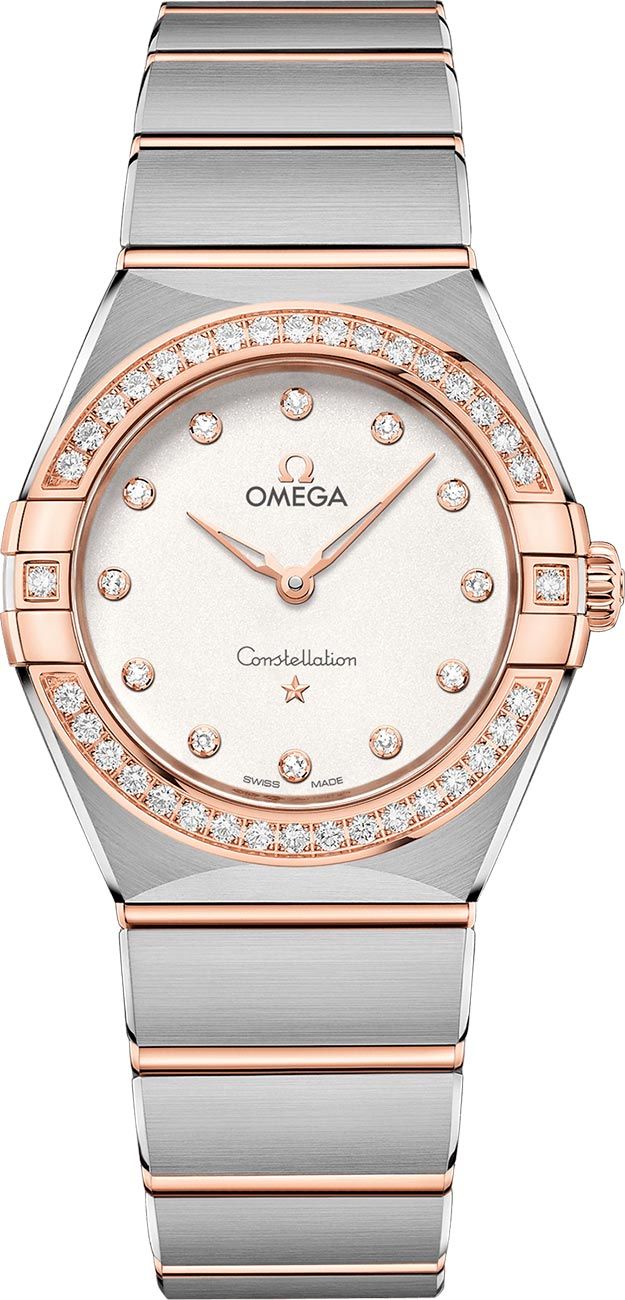 Omega Constellation Constellation Silver Dial 28 mm Quartz Watch For Women - 1