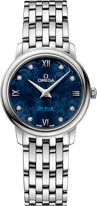 Omega De Ville Prestige Blue Dial 27.4 mm Quartz Watch For Women - 1