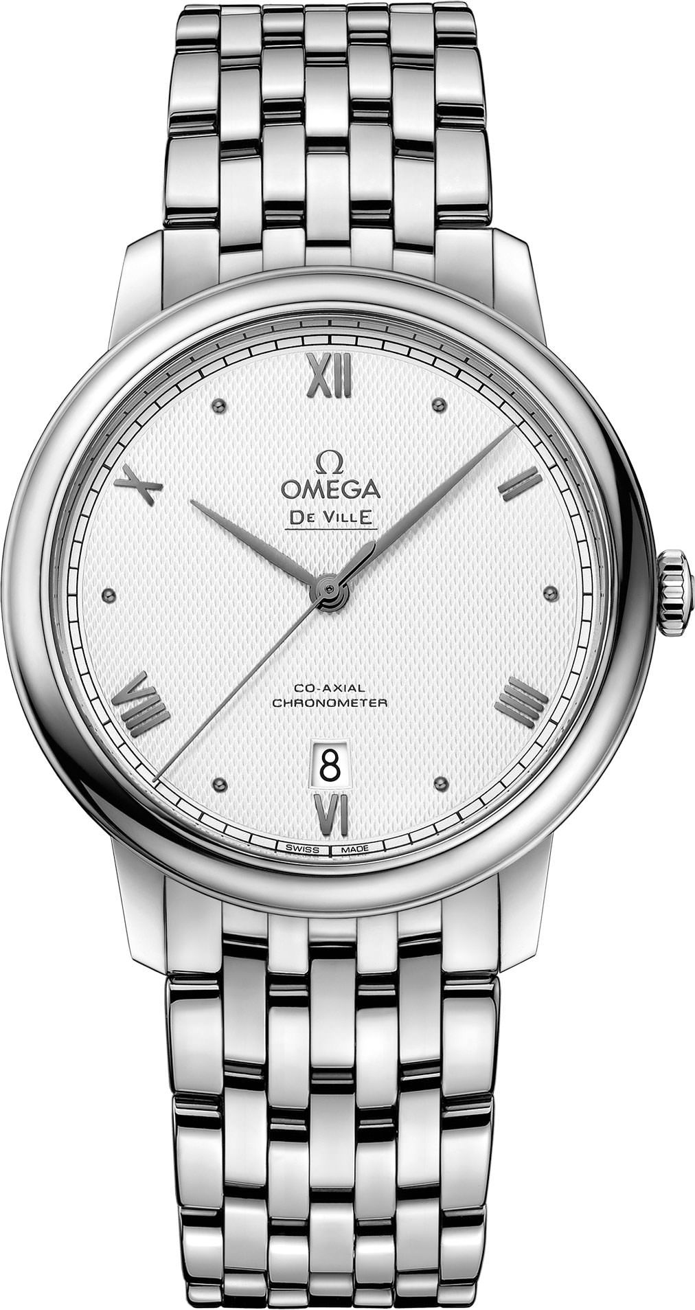 Omega De Ville Prestige White Dial 39.5 mm Automatic Watch For Men - 1