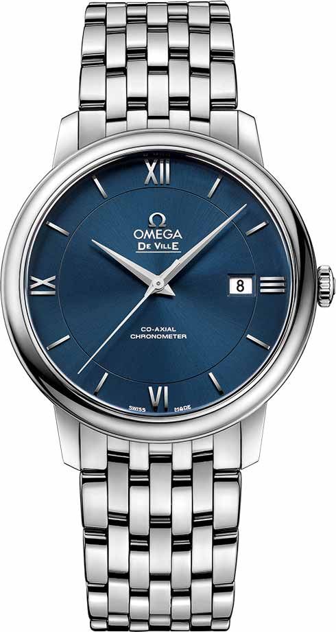 Omega De Ville Prestige Blue Dial 39.5 mm Automatic Watch For Men - 1