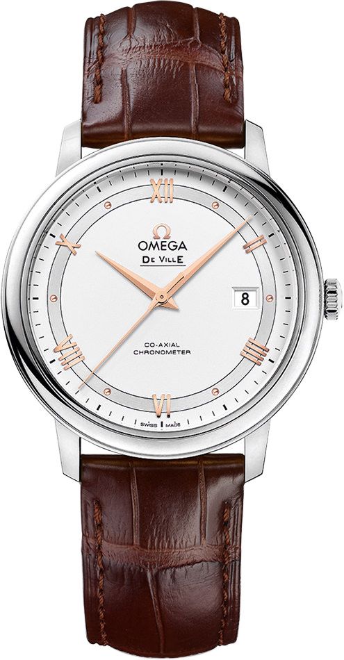 Omega De Ville Prestige Silver Dial 39.5 mm Automatic Watch For Men - 1