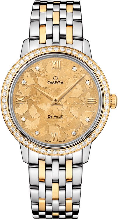 Omega De Ville Prestige Yellow Dial 32.7 mm Quartz Watch For Women - 1