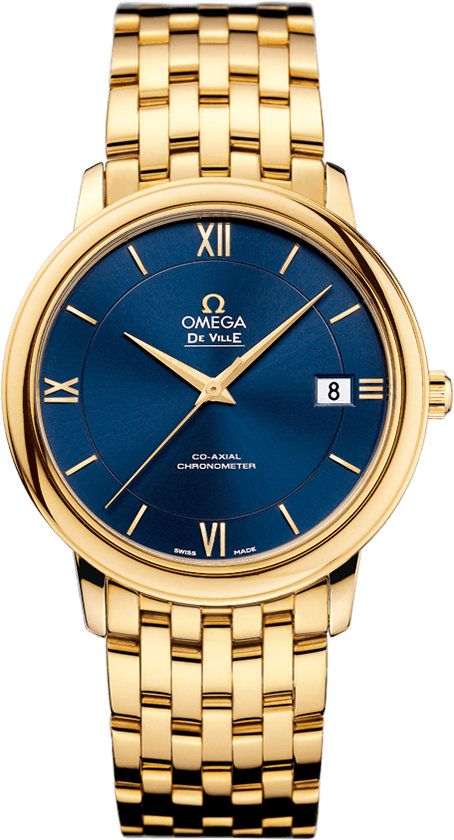 Omega De Ville Prestige Blue Dial 36.8 mm Automatic Watch For Men - 1