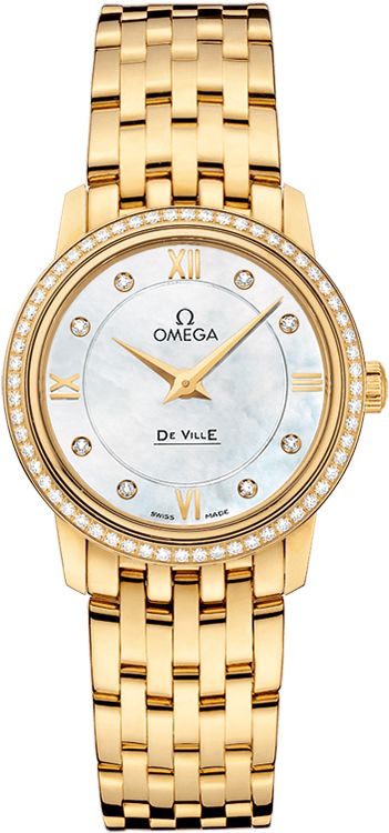 Omega De Ville Prestige MOP Dial 27.4 mm Quartz Watch For Women - 1