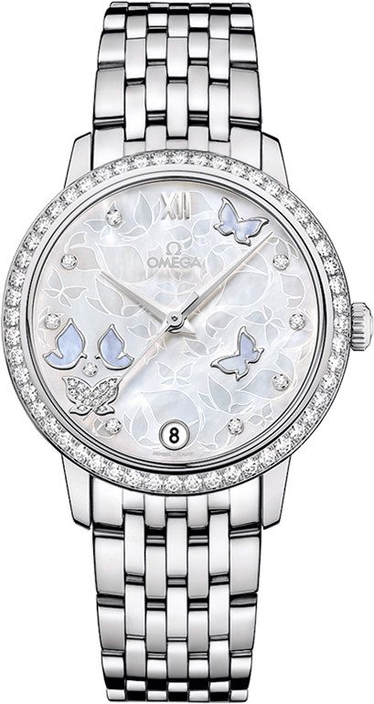 Omega De Ville Prestige White Dial 32.7 mm Automatic Watch For Women - 1